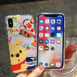 Cute Winnie Bear Phone Case For Apple iPhone 11 Pro X XS Max XR Soft TPU Back Cover for iPhone 7 8 Plus Cute Lovely Clear Case