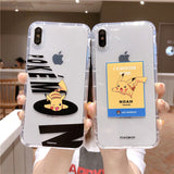 Cartoon Phone Case For Apple iPhone 11 Pro X XS Max XR Soft TPU Back Cover for iPhone 7 8 Plus Cute Lovely Clear Case