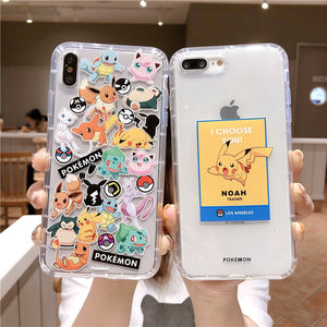 Cartoon Phone Case For Apple iPhone 11 Pro X XS Max XR Soft TPU Back Cover for iPhone 7 8 Plus Cute Lovely Clear Case