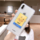 Cartoon Phone Case For Apple iPhone 11 Pro X XS Max XR Soft TPU Back Cover for iPhone 7 8 Plus Cute Lovely Clear Case
