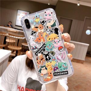 Cartoon Phone Case For Apple iPhone 11 Pro X XS Max XR Soft TPU Back Cover for iPhone 7 8 Plus Cute Lovely Clear Case