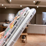 Cartoon Phone Case For Apple iPhone 11 Pro X XS Max XR Soft TPU Back Cover for iPhone 7 8 Plus Cute Lovely Clear Case