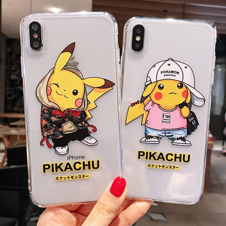 Cartoon Phone Case For Apple iPhone 11 Pro X XS Max XR Soft TPU Back Cover for iPhone 7 8 Plus Cute Lovely Clear Case