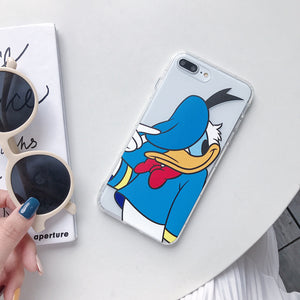 Cartoon Daisy Donald Phone Case For Apple iPhone 11 Pro X XS Max XR Soft TPU Back Cover for iPhone 7 8 Plus Cute Lovely Clear Case