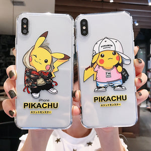 Cartoon Phone Case For Apple iPhone 11 Pro X XS Max XR Soft TPU Back Cover for iPhone 7 8 Plus Cute Lovely Clear Case