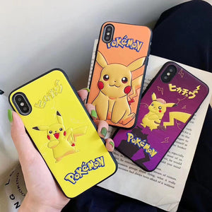 Cartoon PU Leather Embossed Phone Case For Apple iPhone 11 Pro X XS Max XR Soft TPU Back Cover for iPhone 7 8 Plus Cute Case