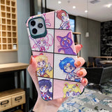 Cartoon PU Leather Embossed Phone Case For Apple iPhone 11 Pro X XS Max XR Soft TPU Back Cover for iPhone 7 8 Plus Cute Case