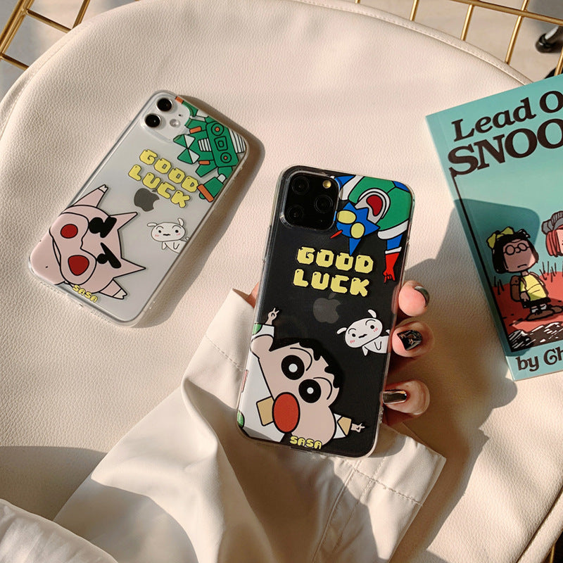 Cartoon Phone Case For Apple iPhone 11 Pro X XS Max XR Soft TPU Back Cover for iPhone 7 8 Plus Cute Lovely Clear Case