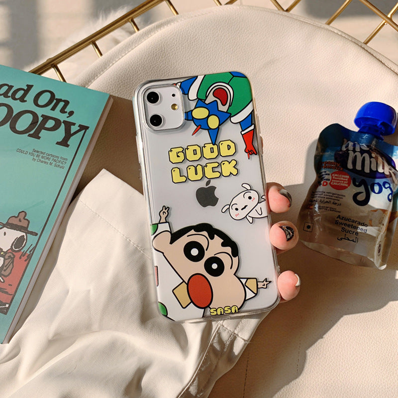 Cartoon Phone Case For Apple iPhone 11 Pro X XS Max XR Soft TPU Back Cover for iPhone 7 8 Plus Cute Lovely Clear Case