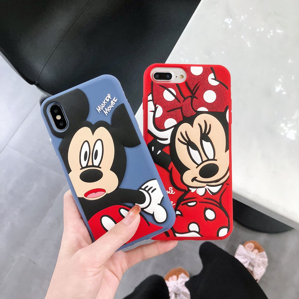 3D Cartoon Silicone Phone Case Cover For Apple iPhone 11 Pro X XS Max XR Soft Back Cover for iPhone 7 8 Plus Cute Lovely Case