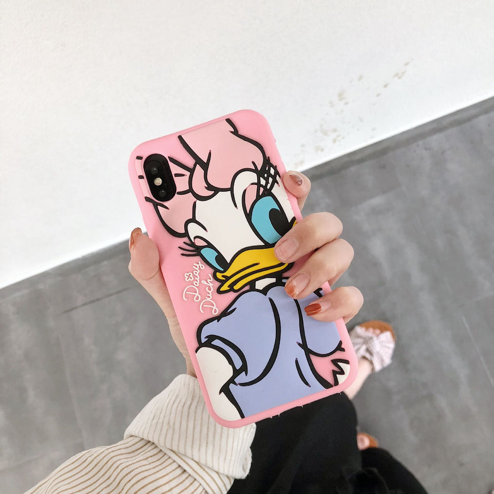 3D Cartoon Silicone Phone Case Cover For Apple iPhone 11 Pro X XS Max XR Soft Back Cover for iPhone 7 8 Plus Cute Lovely Case