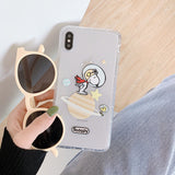 Cartoon Snoopy Phone Case For Apple iPhone 11 Pro X XS Max XR Soft TPU Back Cover for iPhone 7 8 Plus Cute Lovely Clear Case