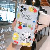 Cute Snoopy Phone Case For Apple iPhone 11 Pro X XS Max XR Soft TPU Back Cover for iPhone 7 8 Plus Cute Lovely Clear Case