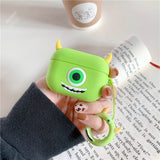 AirPods Cute 3D Cartoon Sulley& Mike Silicone Case cover For Airpod Pro