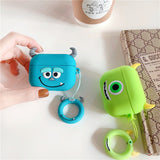 AirPods Cute 3D Cartoon Sulley& Mike Silicone Case cover For Airpod Pro