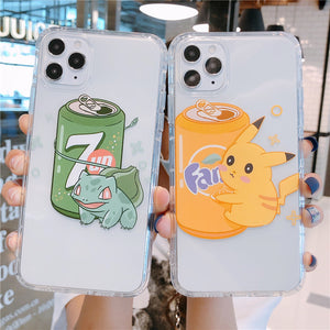 Cartoon Phone Case For Apple iPhone 11 Pro X XS Max XR Soft TPU Back Cover for iPhone 7 8 Plus Cute Lovely Clear Case