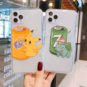 Cartoon Phone Case For Apple iPhone 11 Pro X XS Max XR Soft TPU Back Cover for iPhone 7 8 Plus Cute Lovely Clear Case