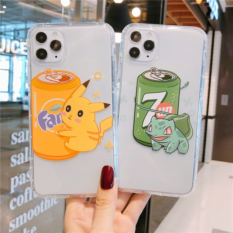 Cartoon Phone Case For Apple iPhone 11 Pro X XS Max XR Soft TPU Back Cover for iPhone 7 8 Plus Cute Lovely Clear Case