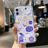 Cartoon Planet Phone Case For Apple iPhone 11 Pro X XS Max XR Soft TPU Back Cover for iPhone 7 8 Plus Cute Lovely Clear Case