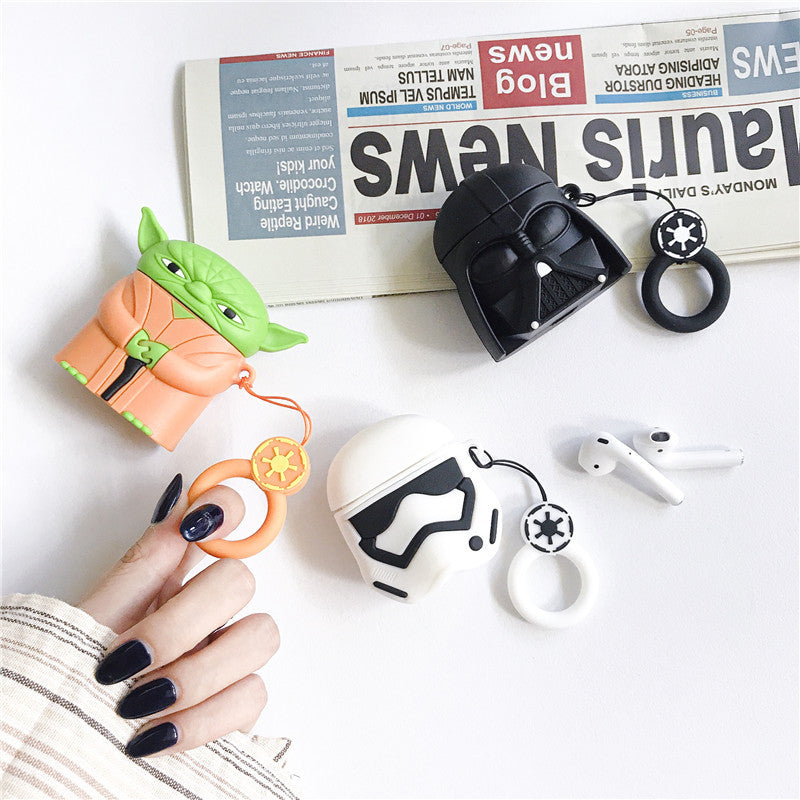 AirPods Cute 3D Cartoon Star Wars Silicone Case cover For Airpod 1/2