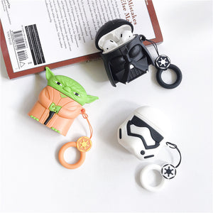AirPods Cute 3D Cartoon Star Wars Silicone Case cover For Airpod 1/2