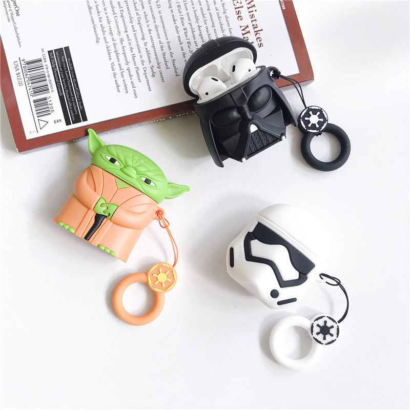 AirPods Cute 3D Cartoon Star Wars Silicone Case cover For Airpod 1/2
