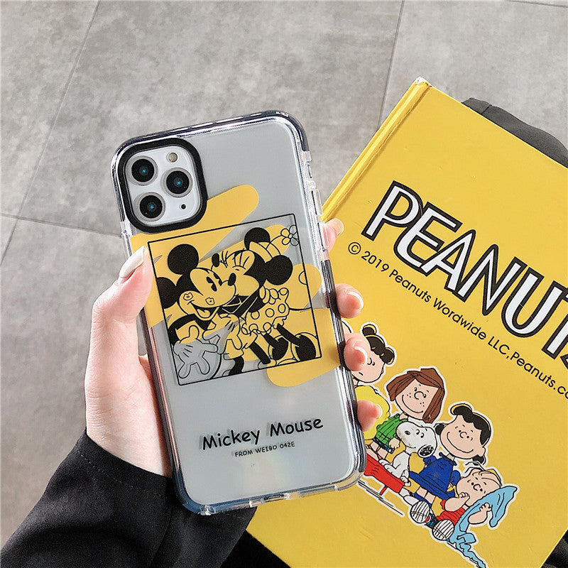 Minnie& Mickey Phone Case For Apple iPhone 11 Pro X XS Max XR Soft TPU Back Cover for iPhone 7 8 Plus Cute Lovely Clear Case