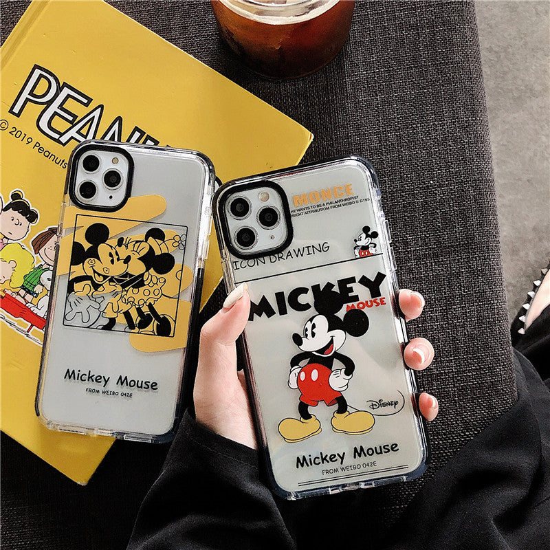 Minnie& Mickey Phone Case For Apple iPhone 11 Pro X XS Max XR Soft TPU Back Cover for iPhone 7 8 Plus Cute Lovely Clear Case