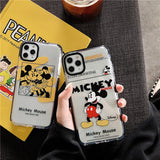 Minnie& Mickey Phone Case For Apple iPhone 11 Pro X XS Max XR Soft TPU Back Cover for iPhone 7 8 Plus Cute Lovely Clear Case