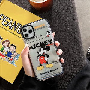 Minnie& Mickey Phone Case For Apple iPhone 11 Pro X XS Max XR Soft TPU Back Cover for iPhone 7 8 Plus Cute Lovely Clear Case
