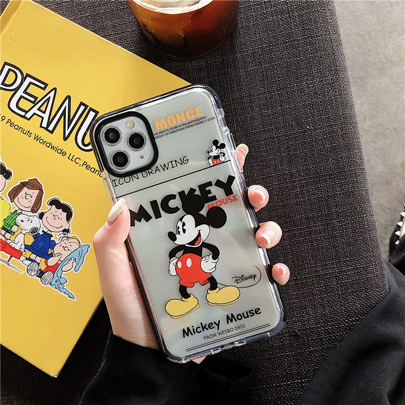 Minnie& Mickey Phone Case For Apple iPhone 11 Pro X XS Max XR Soft TPU Back Cover for iPhone 7 8 Plus Cute Lovely Clear Case